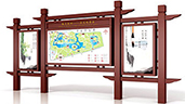 仿古宣传栏栏效果图